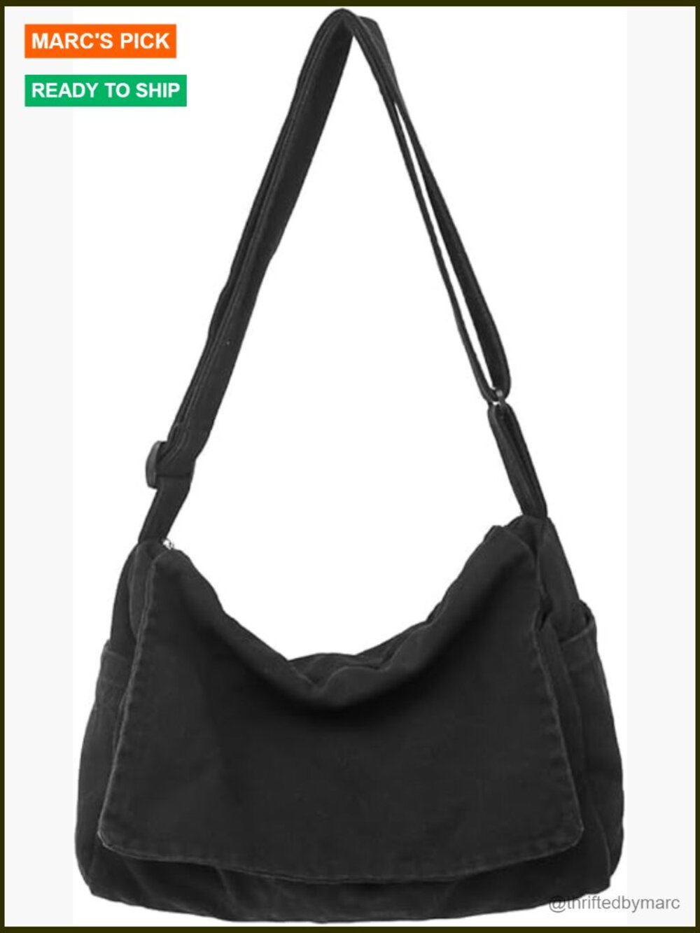 Canvas Messenger Bag Crossbody Shoulder Satchel 14" Laptop Compatible
